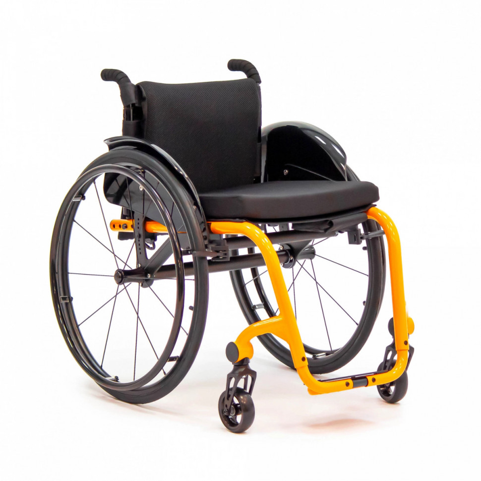 Механическое кресло-коляска МЕТ JET PRO оранжевый (ширина сиденья 40 см)