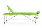Стол массажный складной (переносной) алюминиевый JFAL01A 3-секционный фисташковый