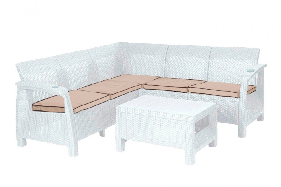 Мебель Tweet Диван угловой, белый