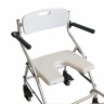 Стул для ванной комнаты на колесах CA364L с U-образным вырезом