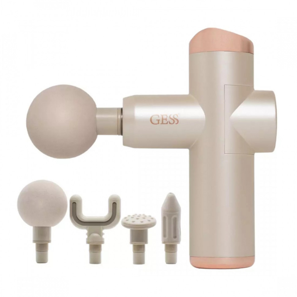 Перкуссионный массажер (массажный пистолет) для тела Mini Revolver GESS-877 (беспроводной)